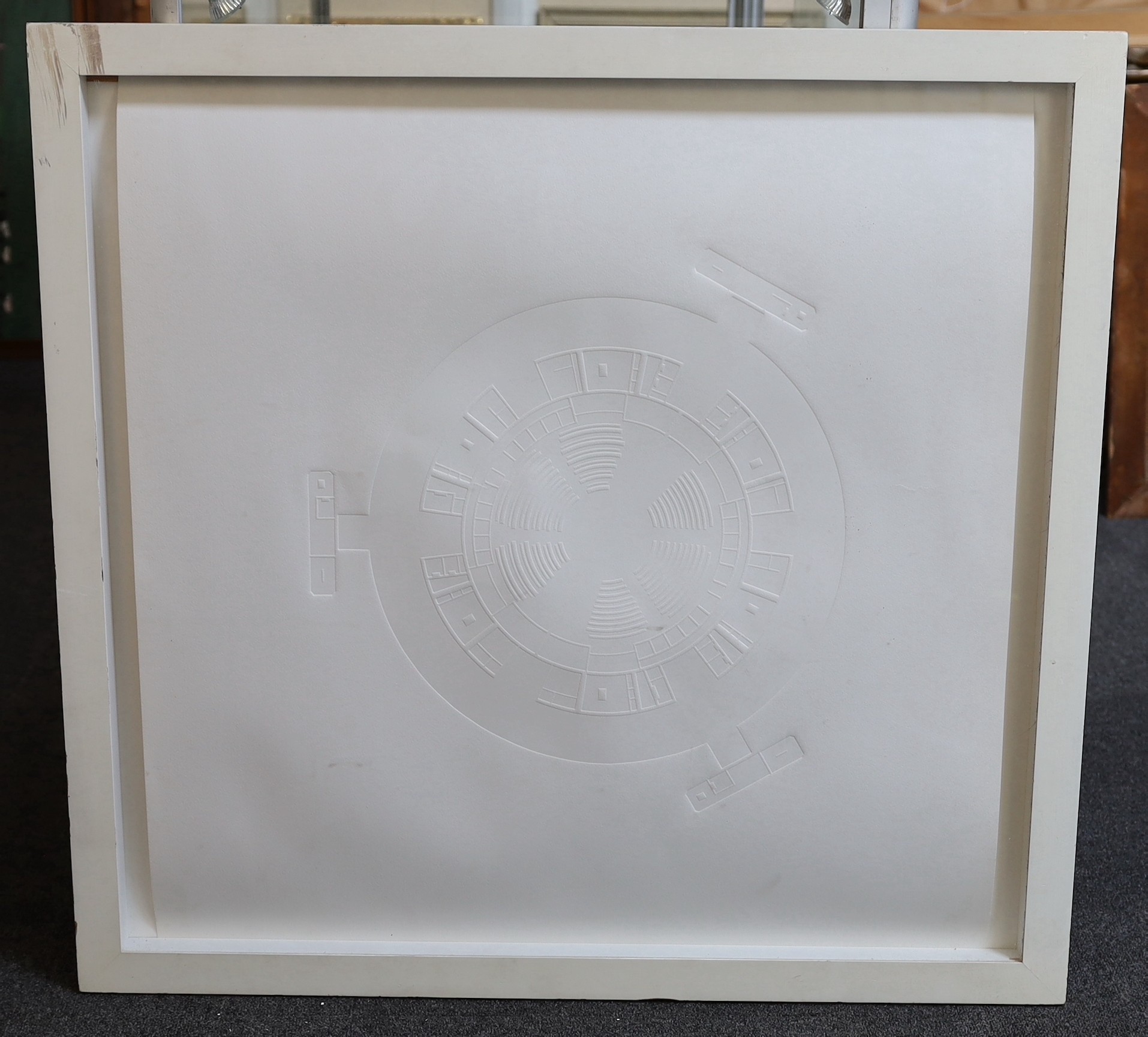 Ben Langlands & Nikki Bell (b.1955, b.1959), Uno City, 1992, embossed paper print, 72.5 x 71cm